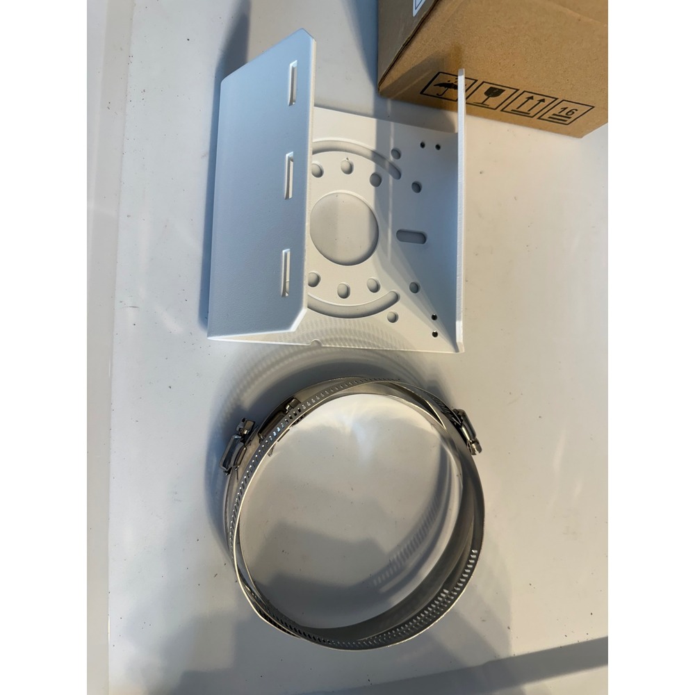 ESG ESG-ADPL1 Universal Security Camera Vertical Pole Mount Bracket White‎